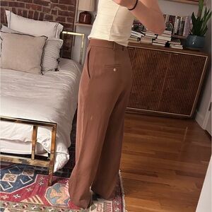 Frankie Shop Island Trousers Beige/Brown in Small